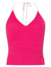 La Maille Marubia Knit Sleeveless Dark Pink - JACQUEMUS - BALAAN.