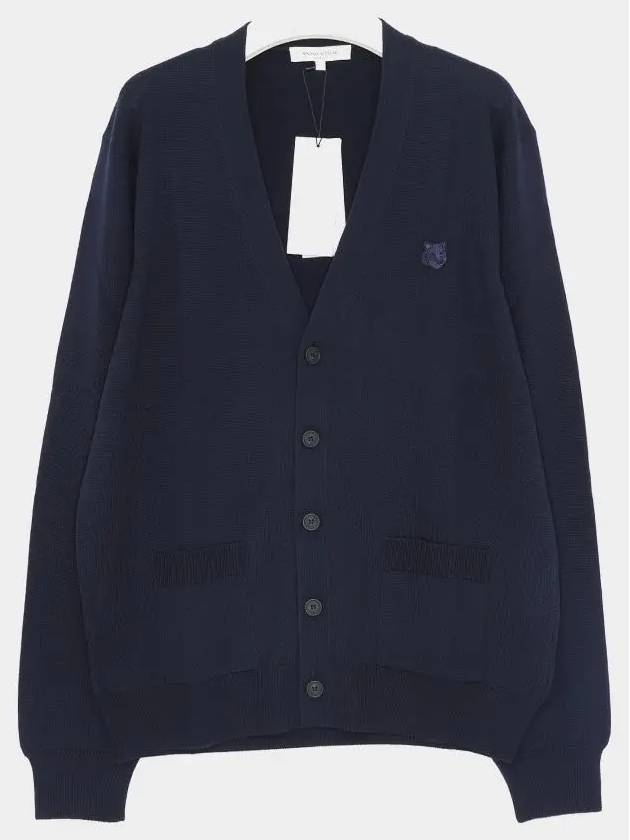 Bold Fox Head Patch Regular Cardigan Navy - MAISON KITSUNE - BALAAN 3