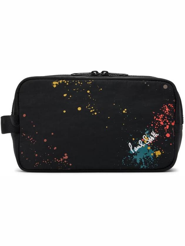 Paul Smith Black Paint Splatter Pouch - PAUL SMITH - BALAAN 2