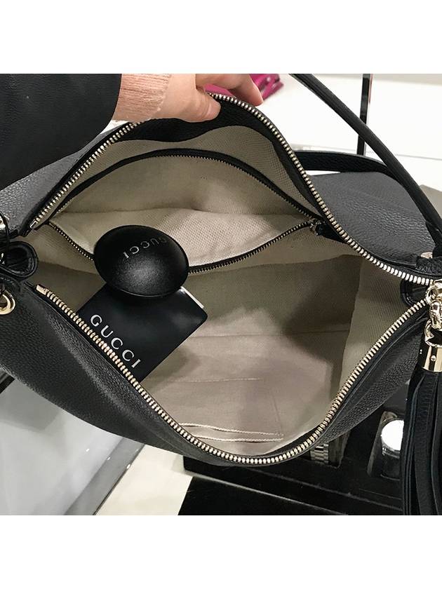 GG Soho Tassel Hobo Shoulder Bag Black - GUCCI - BALAAN 9