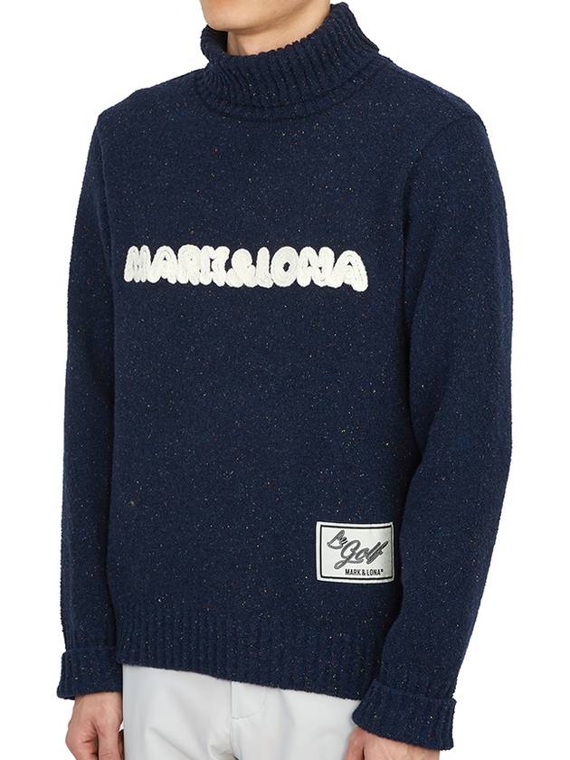 Golf wear men s neck polar knit MLM 2D AB05 NAVY - MARK & LONA - BALAAN 3