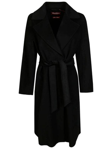 Cles Wool Cashmere Single Coat Black - MAX MARA - BALAAN 1