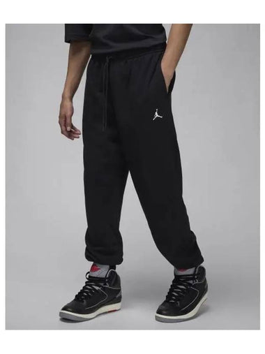 Jordan Brooklyn Fleece Pants M Black White FV7279 010 - NIKE - BALAAN 1