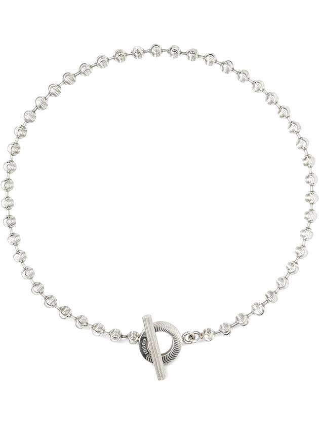 Ball Chain Necklace Silver - GUCCI - BALAAN 1