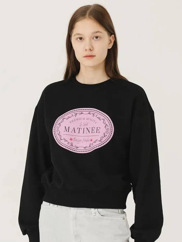 Brushed Options Matinee Classic label Sweat Shirts BLACK - LE SOLEIL MATINEE - BALAAN 3