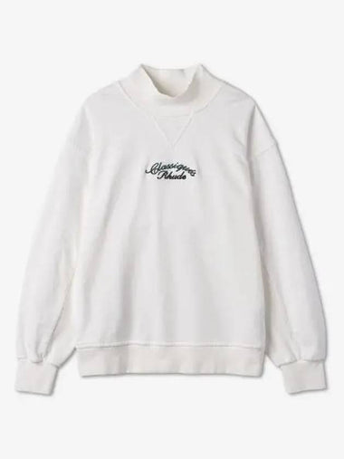 Fleece Pullover Turtleneck Sweatshirt Cream RHFW22SW020821140114 - RHUDE - BALAAN 1