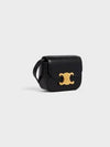 Triomphe Small Shiny Calfskin Cross Bag Black - CELINE - BALAAN 5