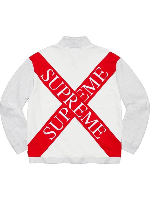 Cross Half Zip Sweatshirt Gray - SUPREME - BALAAN 1