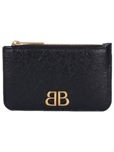 Monaco Long Zipper Card Holder Black - BALENCIAGA - BALAAN 1