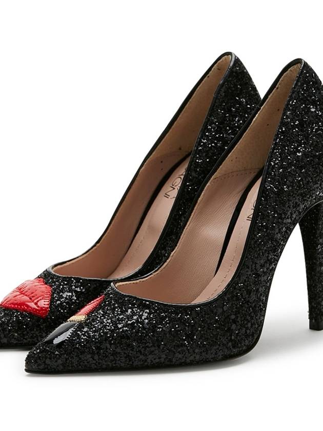 Women Makeup Glitter Black High Heels CF618 - CHIARA FERRAGNI - BALAAN 2