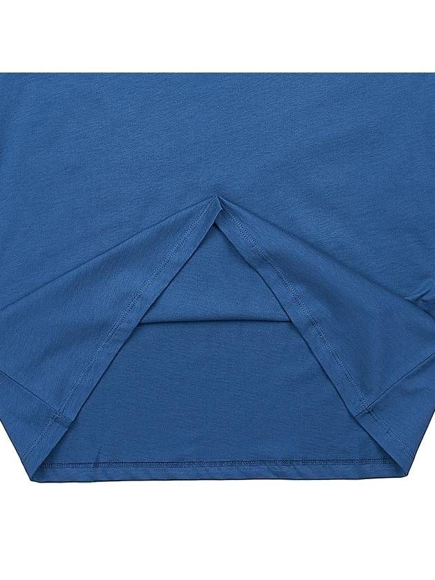 VPC Logo Organic Cotton Short Sleeve T-Shirt Blue - A.P.C. - BALAAN 8