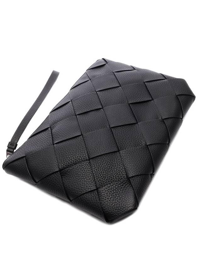 Intrecciato Clutch Bag Black - BOTTEGA VENETA - BALAAN 6