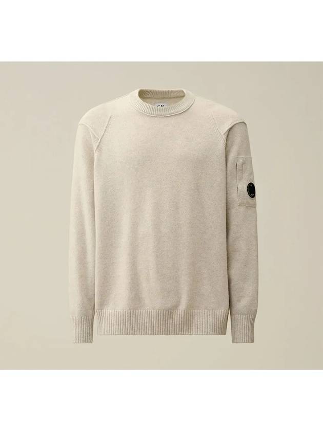 CP Company Lambswool GRS Crew Neck Knit Sweater 17CMKN047A 110149A M13 - CP COMPANY - BALAAN 3