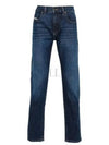 D Strukt 0PFAZ Slim Fit Jeans Dark Blue - DIESEL - BALAAN 2