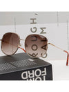 Eyewear Irregular Metal Sunglasses Brown - SALVATORE FERRAGAMO - BALAAN 3