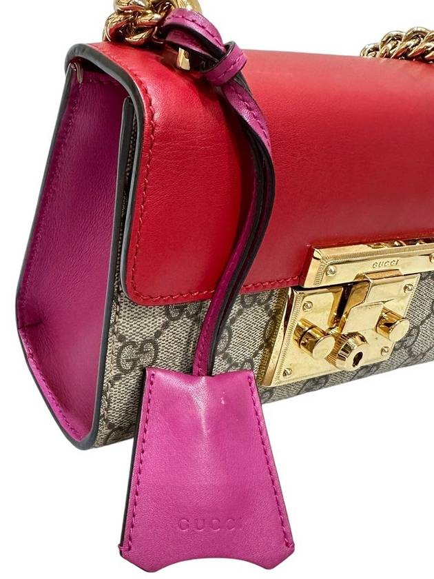 409487 Pink Padlock Small Chain Shoulder Bag - GUCCI - BALAAN 8