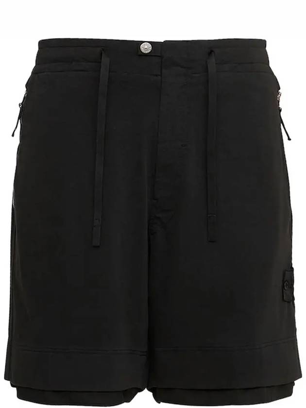 Wappen Patch Shadow Bermuda Shorts Black - STONE ISLAND - BALAAN 2