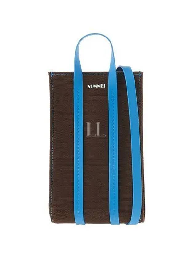 Micro Parallepipedo Tote Bag Chocolate Blue - SUNNEI - BALAAN 2