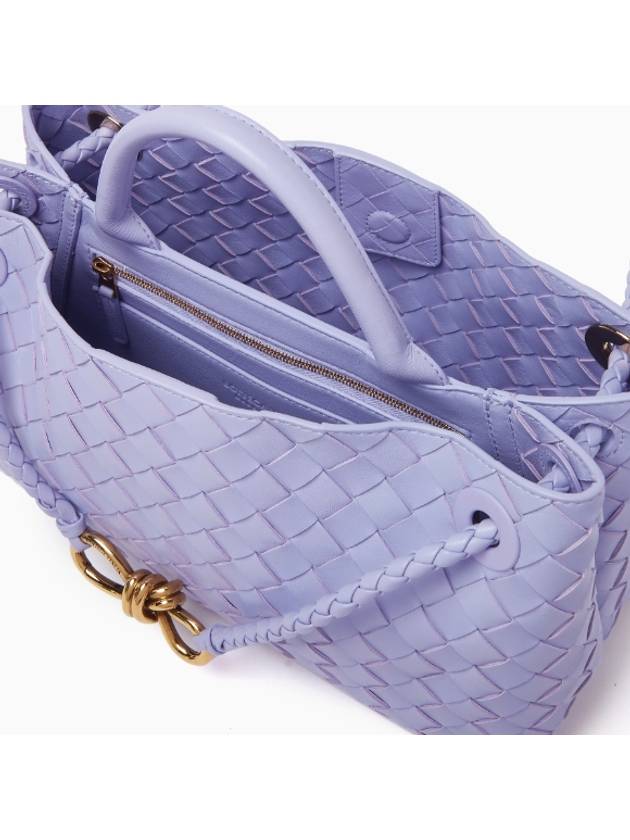 EW Andiamo Intrecciato Leather Tote Bag Purple - BOTTEGA VENETA - BALAAN 5