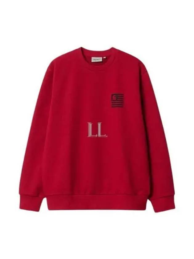 Logo Print Sweatshirt Red - CARHARTT WIP - BALAAN 2