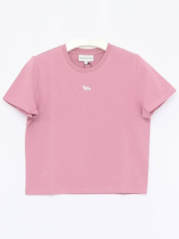 Baby Fox Patch Baby Short Sleeve T-Shirt Blossom - MAISON KITSUNE - BALAAN 4