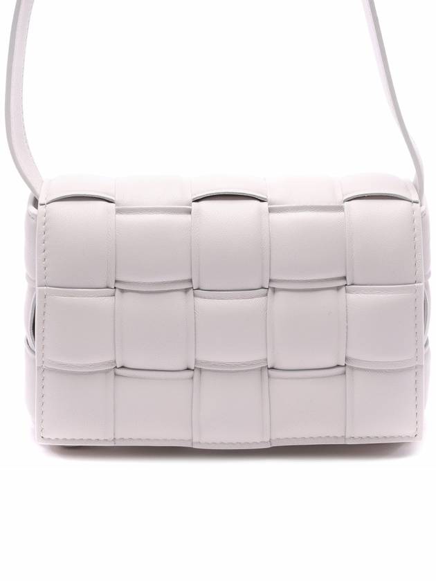 Cassette Intrecciato Padded Small Cross Bag White - BOTTEGA VENETA - BALAAN 2