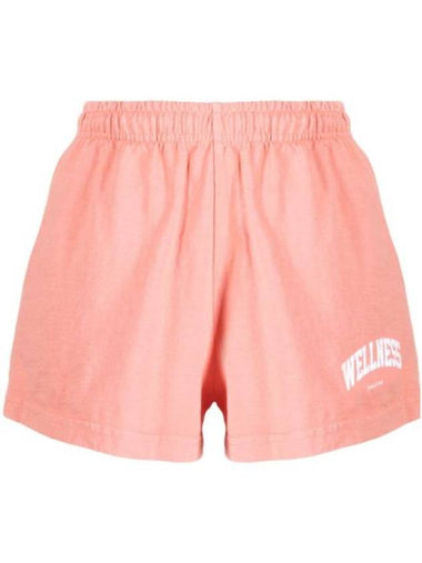 Logo Print Shorts Salmon - SPORTY & RICH - BALAAN 1