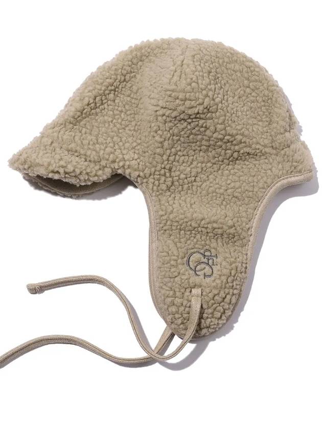 Logo Trooper Fleece Earflap Beige - CPGN STUDIO - BALAAN 3