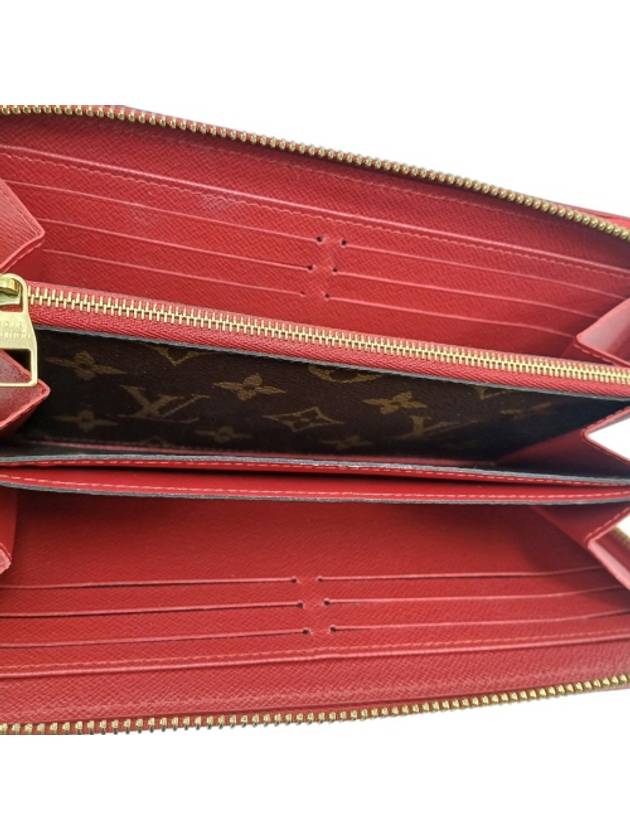 M61854 Monogram Canvas Cherry Leather Trim Retiro Wallet Long - LOUIS VUITTON - BALAAN 7