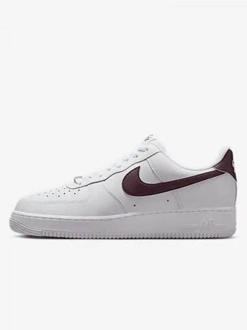 Air Force 1 07 Men s Sneakers White Burgundy Crush FJ4146 112 752091 - NIKE - BALAAN 1