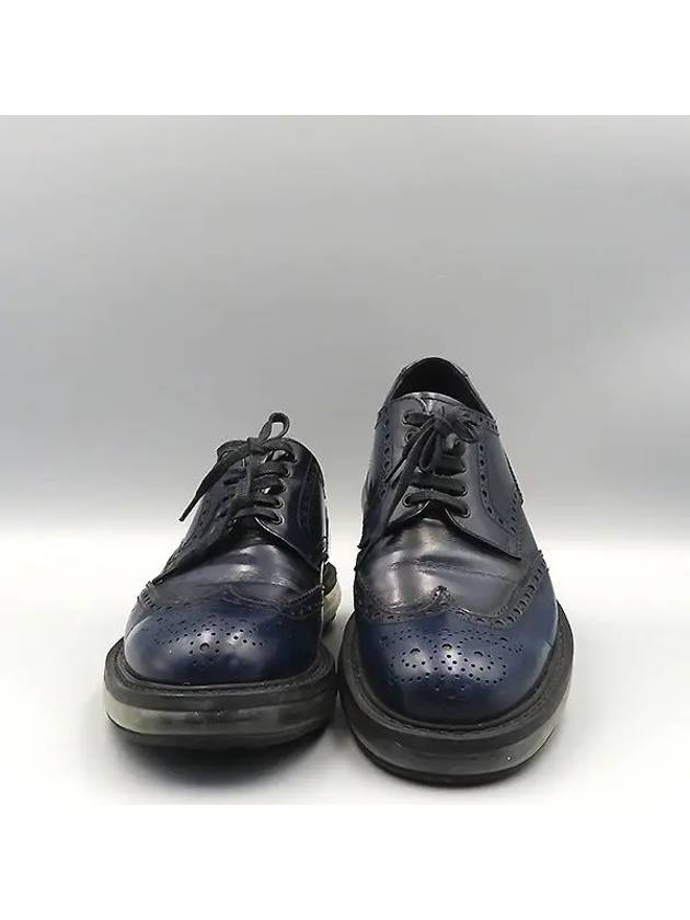 Smith Market Used Luxury Navy Loafers Men s Shoes - PRADA - BALAAN 1