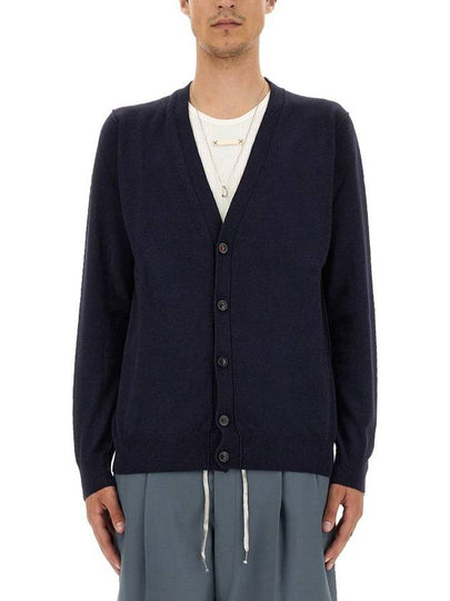 Cashmere Back Stitch Cardigan Navy - MAISON MARGIELA - BALAAN 2