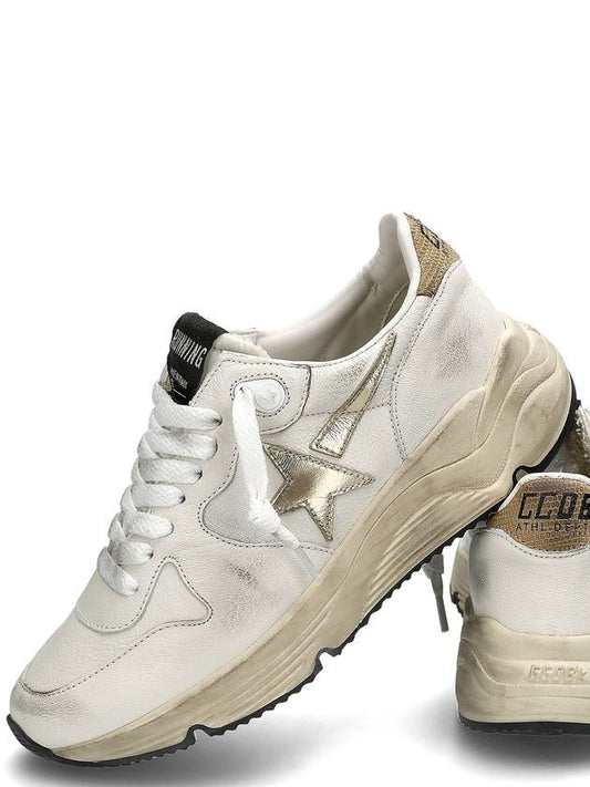 Running Sole Sports Low Top Sneakers Gold White - GOLDEN GOOSE - BALAAN 2