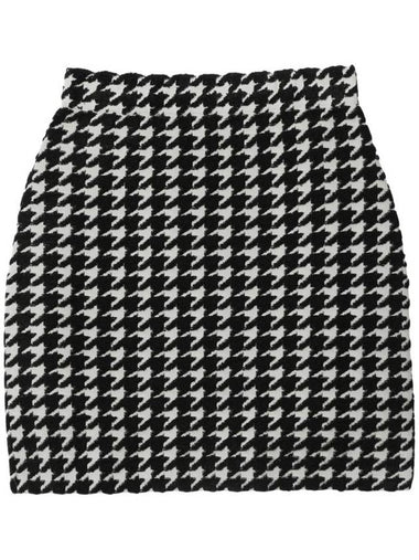 houndstooth pattern mini skirt - BURBERRY - BALAAN 1