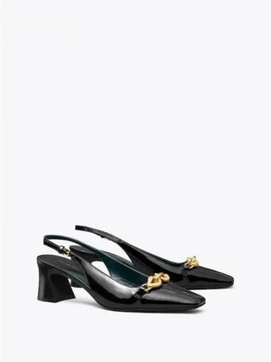 Jessa slingback pumps high heels 55mm black gold domestic product GM0024013134502 - TORY BURCH - BALAAN 1