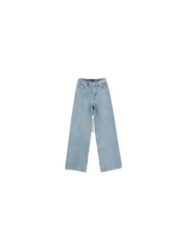 Elizabeth Wide Jeans Stone Washed Indigo - A.P.C. - BALAAN 2