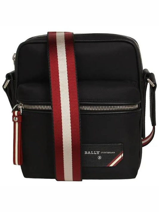 logo message patch cross bag black - BALLY - BALAAN 2