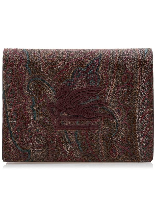 Paisley Card Wallet Brown - ETRO - BALAAN 2