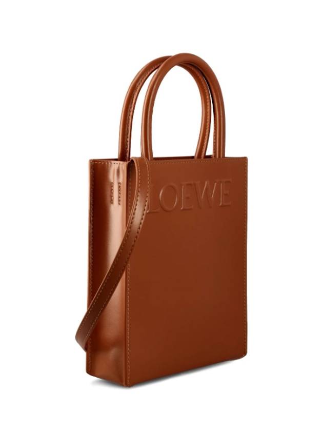 Standard A5 Calfskin Tote Bag Brown - LOEWE - BALAAN 4