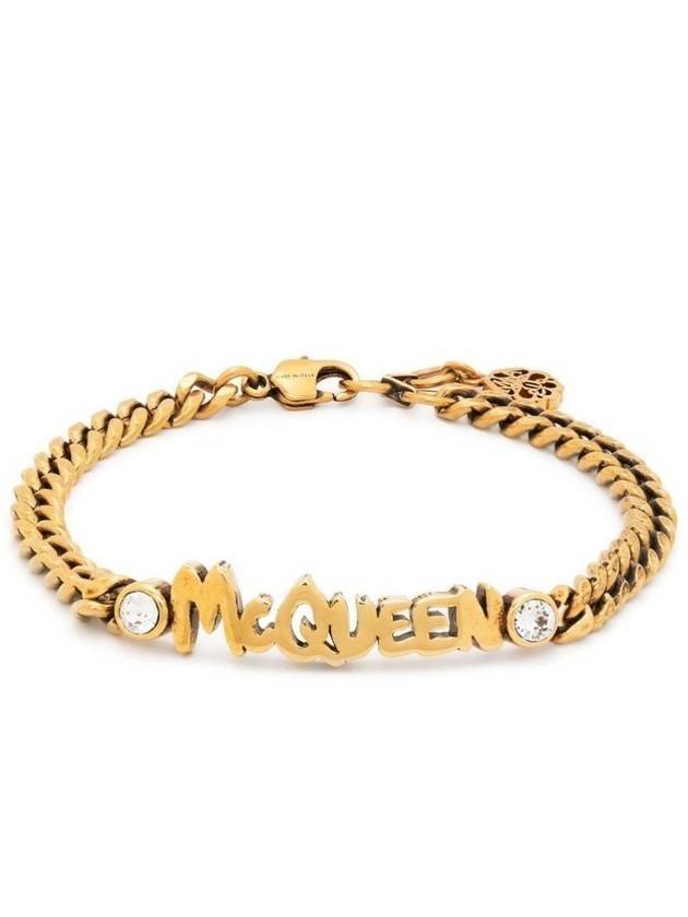 Graffiti Bracelet Gold - ALEXANDER MCQUEEN - BALAAN 1