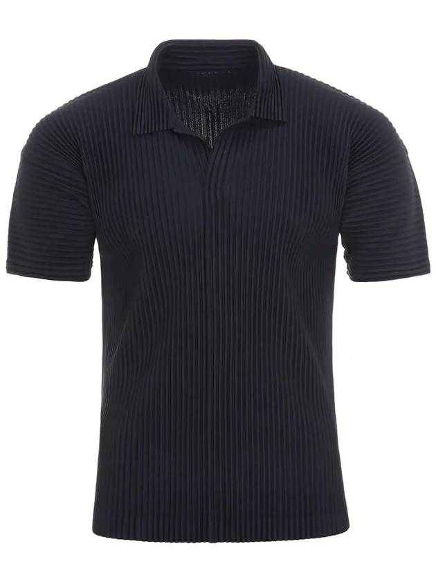 Basics Polo Shirt Navy - ISSEY MIYAKE - BALAAN 3