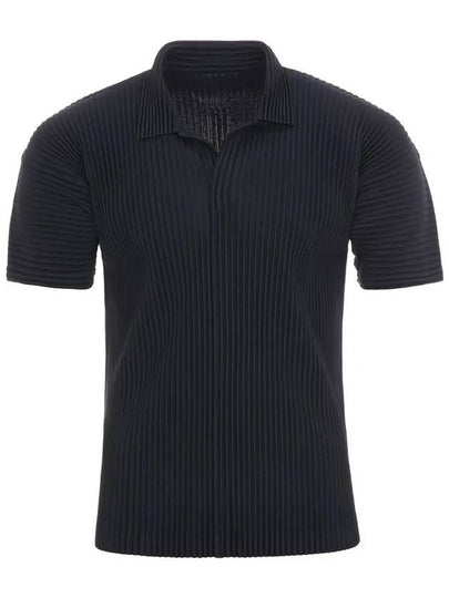 Issey Miyake Polo T Shirt HP48JM430 75 Blue - ISSEY MIYAKE - BALAAN 2