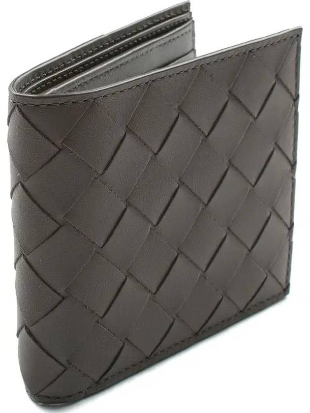 Intrecciato Bifold Half Wallet Graphite - BOTTEGA VENETA - BALAAN 4