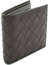 Intrecciato Bifold Half Wallet Graphite - BOTTEGA VENETA - BALAAN 5