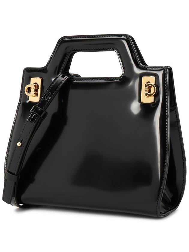 Wanda Mini Bag Black - SALVATORE FERRAGAMO - BALAAN 3