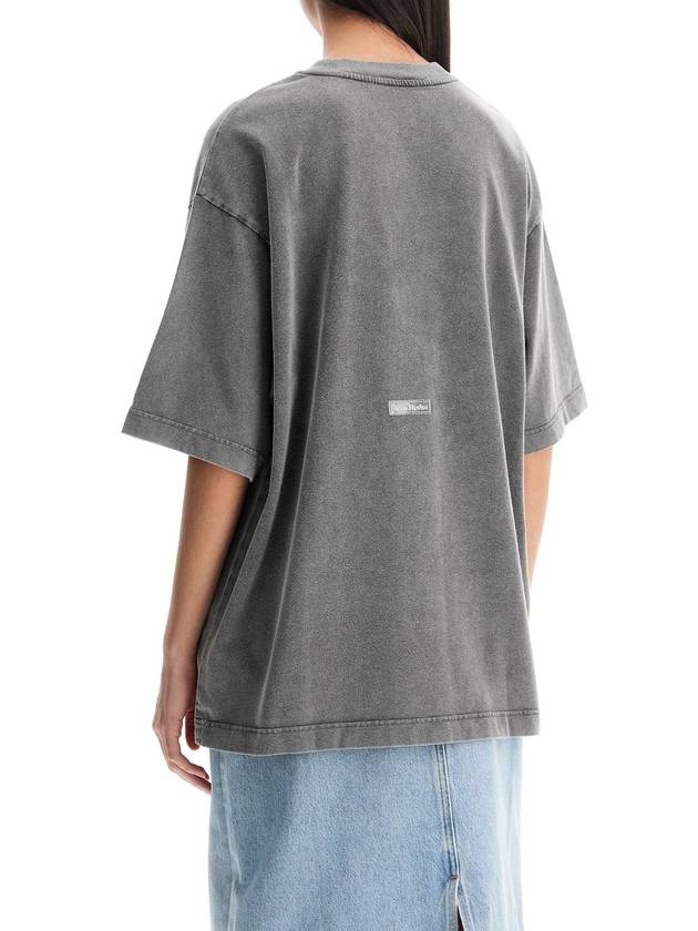 Back Logo Patch Crew Neck Short Sleeve T-Shirt Faded Black - ACNE STUDIOS - BALAAN 5