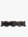 Perforated Leather Belt Black - ALAIA - BALAAN 2