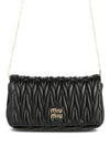 Matelasse Nappa Leather Logo Mini Bag Black - MIU MIU - BALAAN 2