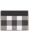 Check Print 2-tier Card Wallet Dark Burch Brown - BURBERRY - BALAAN 5