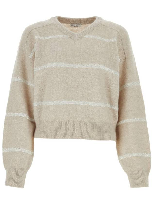 24FW Sweater MSP710602P CHL22 OYSTER - BRUNELLO CUCINELLI - BALAAN 2